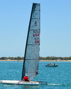 2018 "A" Class Catamaran Worlds (Race 2, Tues 20th)