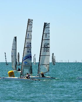 2018 "A" Class Catamaran Worlds (Race 2, Tues 20th)