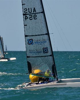 2018 "A" Class Catamaran Worlds (Race 3, Tues 20th)
