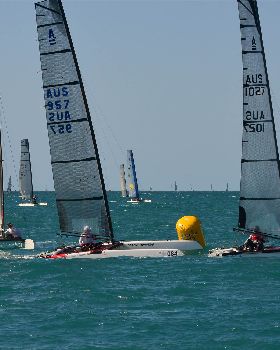 2018 "A" Class Catamaran Worlds (Race 3, Tues 20th)
