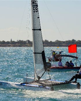 2018 "A" Class Catamaran Worlds (Race 3, Tues 20th)