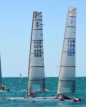 2018 "A" Class Catamaran Worlds (Race 3, Tues 20th)