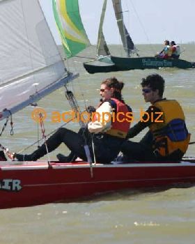 me and kara sailing in 2006 Goolwa to Milang in 2Hrs