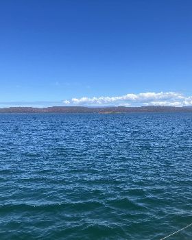 Looking out into Great Taylor Bay from Mickeys Bay, South Bruny Island