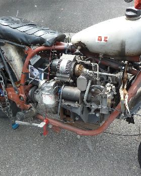Kubota diesel ratbike, close