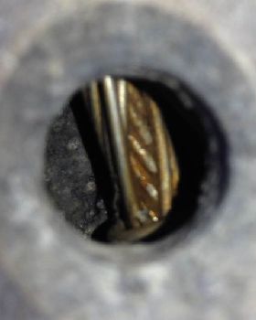 Forestay thru roller furler
