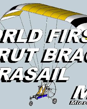 WORLD FIRST CABLELESS STRUT BRACED PARASAIL MIA EZ PARASAIL