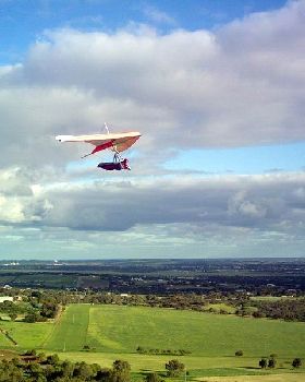 Hang-gliding near City View.  a bit light this day...