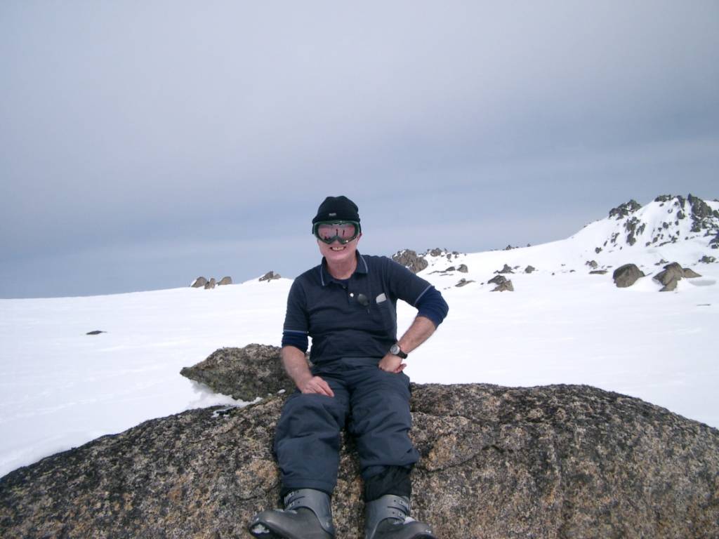 Tim & Paul on top of Mt Kosciuszko 6 Sept 2008