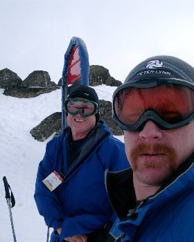 Tim & Paul on top of Mt Kosciuszko 6 Sept 2008