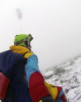 My first snowkite of 2015 - 8/6/15