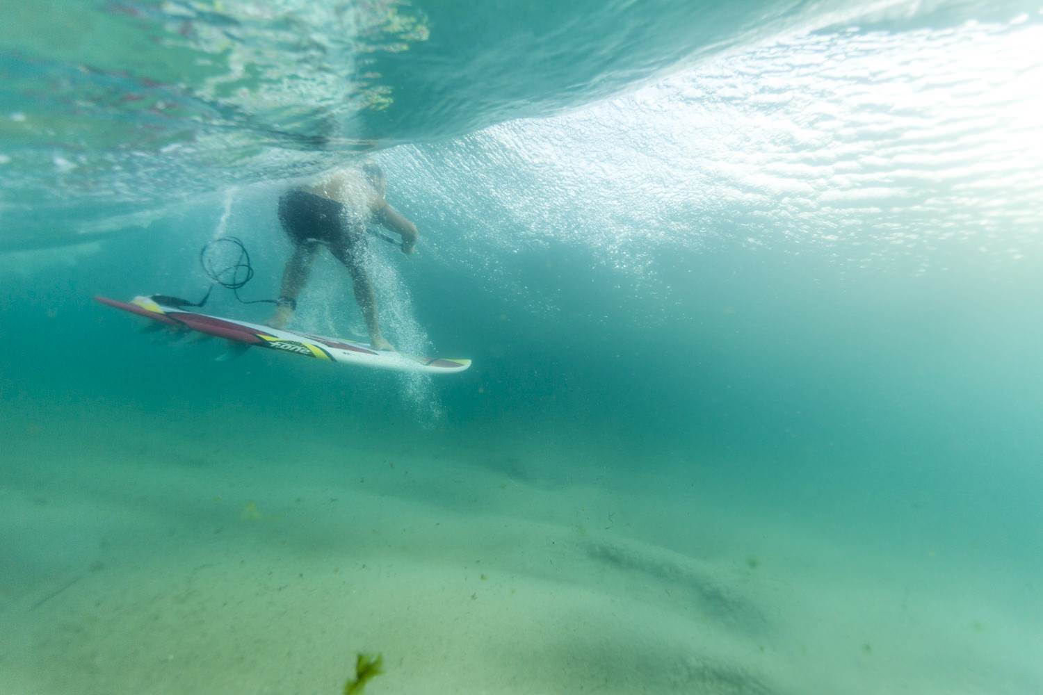 Pro rider Dimitri Georges, coming from France to show us how to ride the F-ONE Madeiro Pro 7'2''