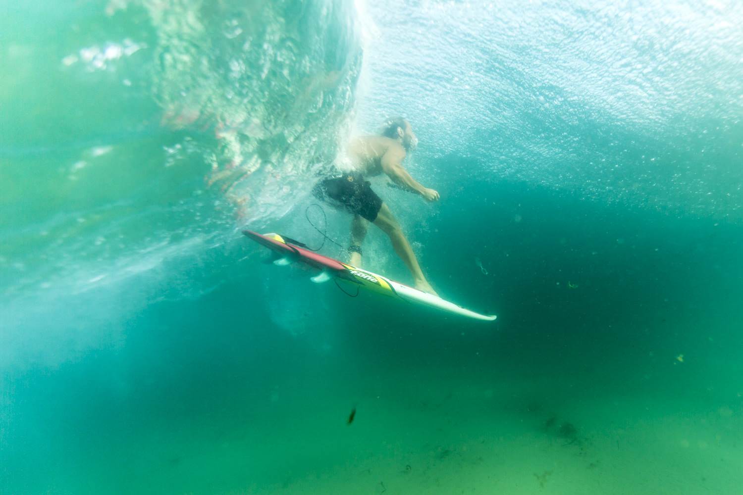 Pro rider Dimitri Georges, coming from France to show us how to ride the F-ONE Madeiro Pro 7'2''