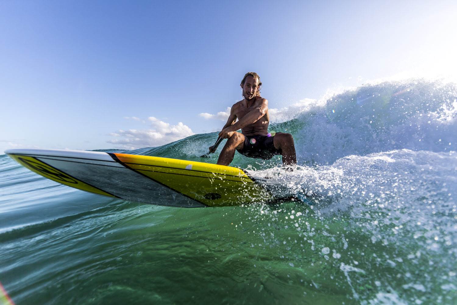 Pro rider Dimitri Georges, coming from France to show us how to ride the F-ONE Madeiro Pro 7'2''