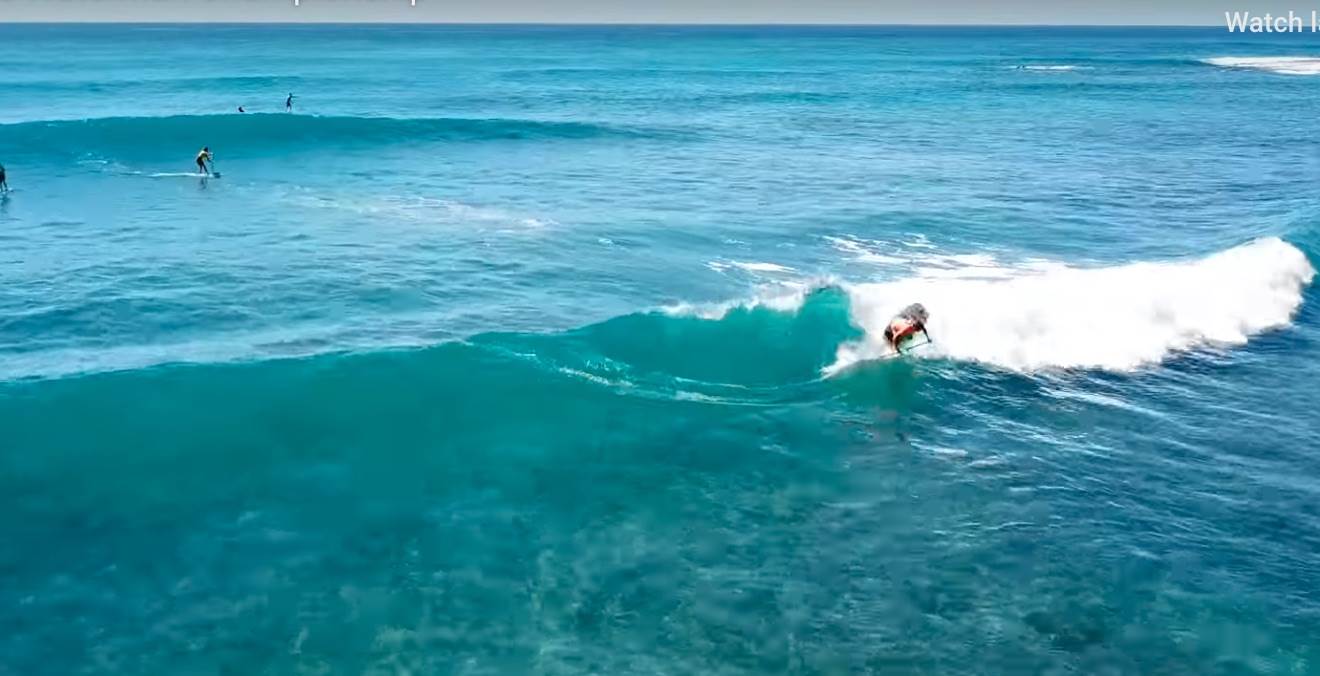 Video of the first Foilboard event at Bradah Mel s Waterman Championship Makaha   Stand Up Paddle Fo