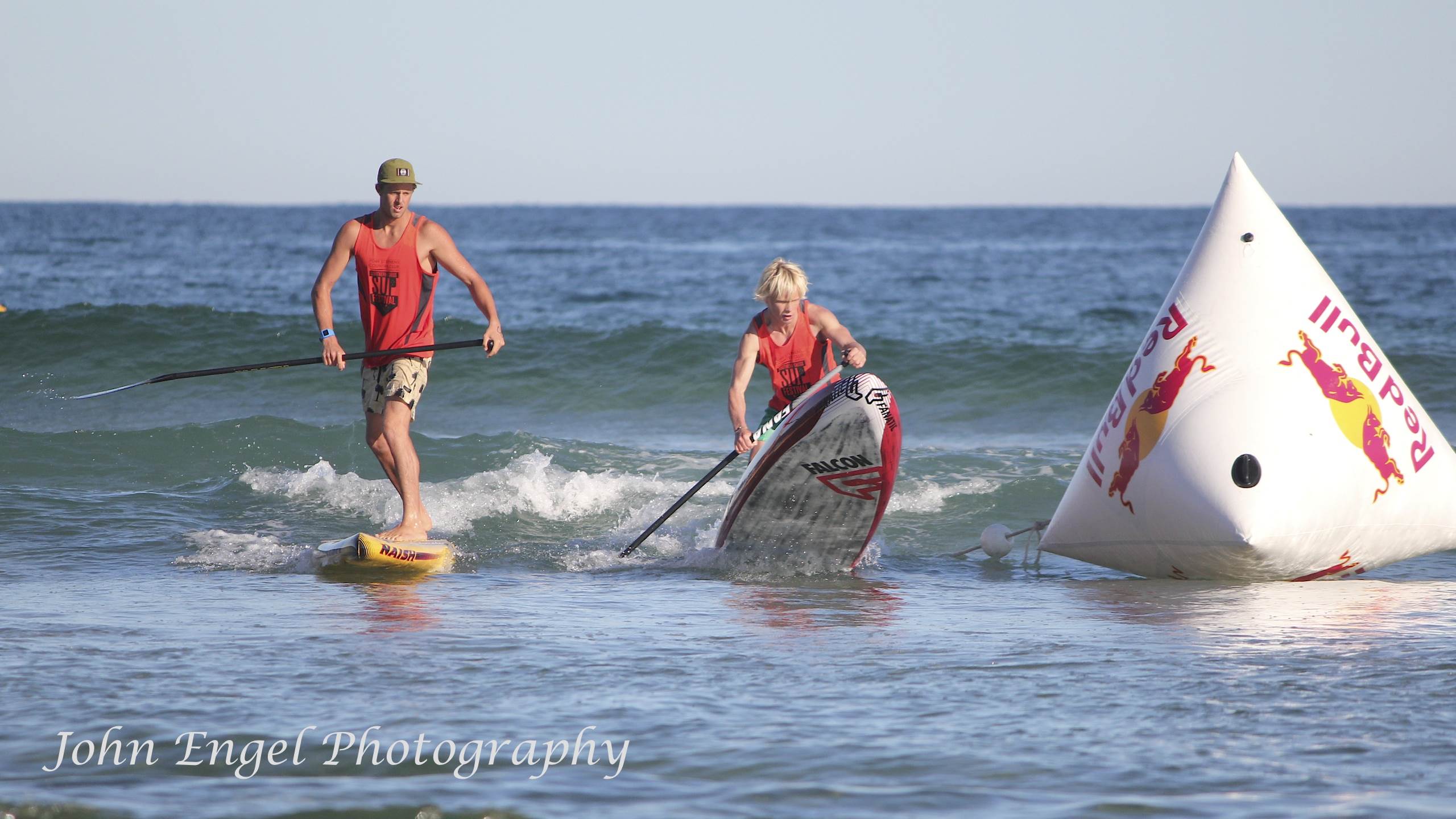 Toby Cracknell and Kai Bates coming up to the first inside buoy.