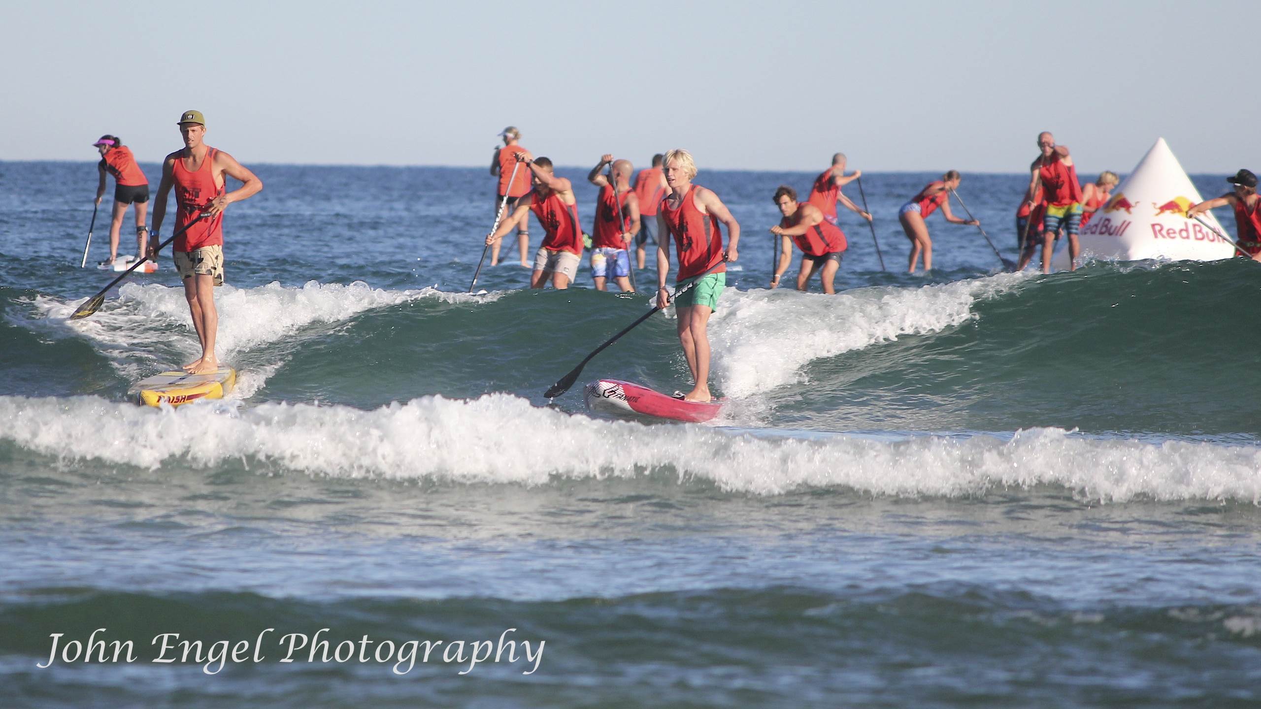 Toby Cracknell and Kai Bates coming up to the first inside buoy.