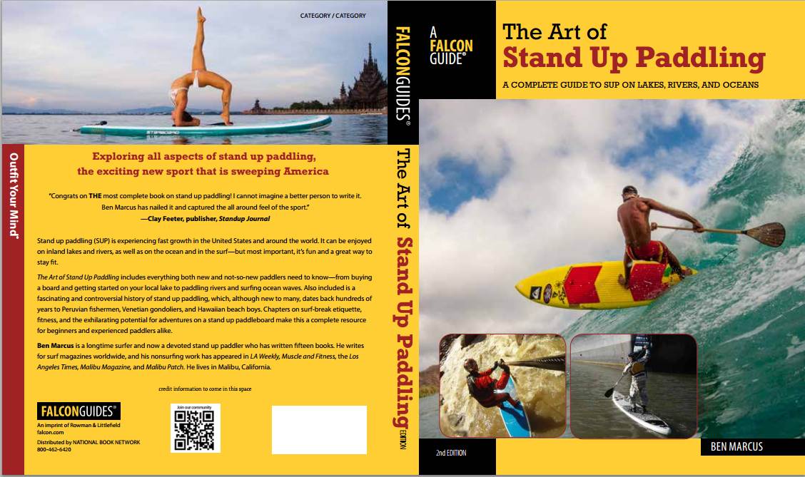 The new cover of Art of Standup Paddling, featuring Leleo Kinimaka