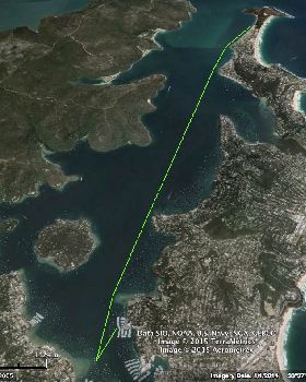 Pittwater Downwind Southerly course