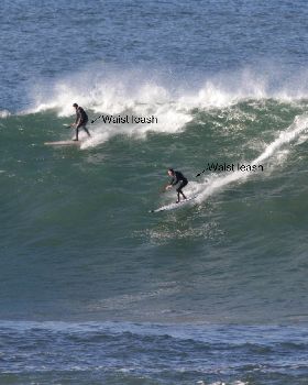 Bigger Wave Waist Leash