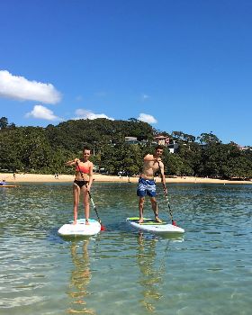 Balmoral School couple paddling 2