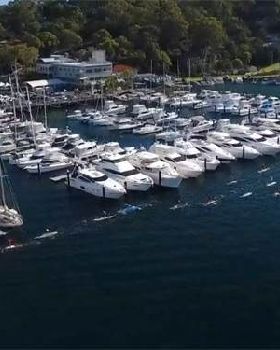 Pittwater RMYC drone pano