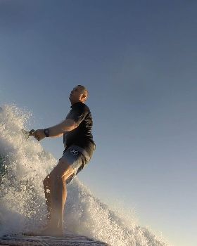 Fun waves at Exmouth