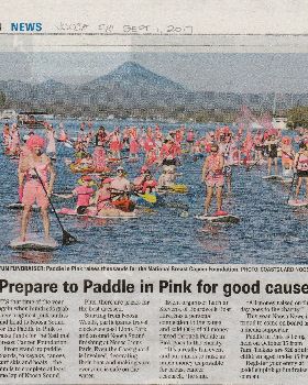 Paddle in Pink Poster