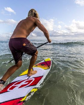 Pro rider Dimitri Georges, coming from France to show us how to ride the F-ONE Madeiro Pro 7'2''
