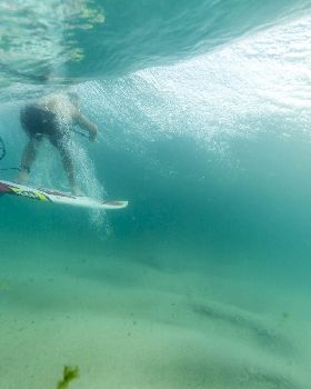 Pro rider Dimitri Georges, coming from France to show us how to ride the F-ONE Madeiro Pro 7'2''