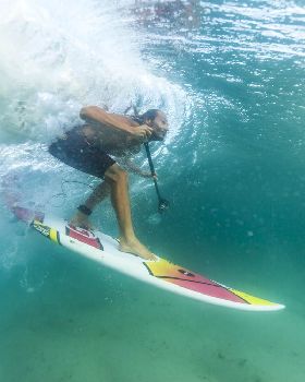 Pro rider Dimitri Georges, coming from France to show us how to ride the F-ONE Madeiro Pro 7'2''