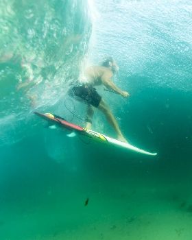 Pro rider Dimitri Georges, coming from France to show us how to ride the F-ONE Madeiro Pro 7'2''