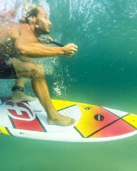 Pro rider Dimitri Georges, coming from France to show us how to ride the F-ONE Madeiro Pro 7'2''