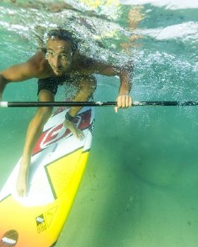 Pro rider Dimitri Georges, coming from France to show us how to ride the F-ONE Madeiro Pro 7'2''