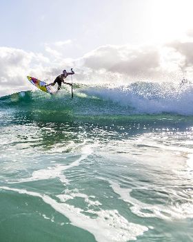 Pro rider Dimitri Georges, coming from France to show us how to ride the F-ONE Madeiro Pro 7'2''