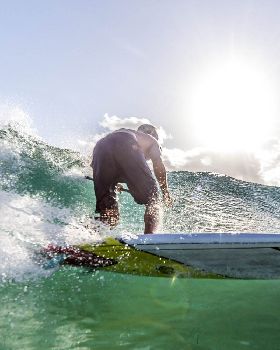 Pro rider Dimitri Georges, coming from France to show us how to ride the F-ONE Madeiro Pro 7'2''