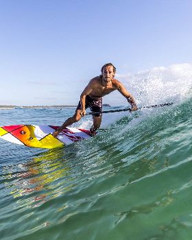 Pro rider Dimitri Georges, coming from France to show us how to ride the F-ONE Madeiro Pro 7'2''