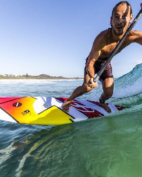 Pro rider Dimitri Georges, coming from France to show us how to ride the F-ONE Madeiro Pro 7'2''