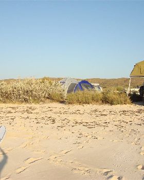 Remote beach at Ningaloo Station