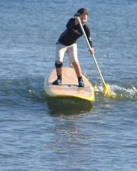 Kids enjoying SUP for first time