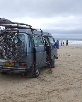 on the beach at Portstewart, Northern Ireland