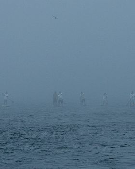 Cape Cod Bay Challenge - starting in the fog