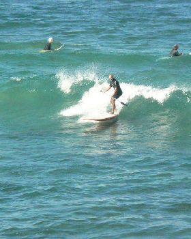 Fun in the wind. Northern reef break Perth