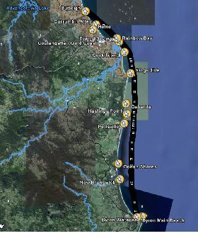 Google Byron to Burleigh