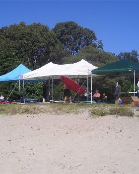 Notice the green tent .. that's the supsa tent!!