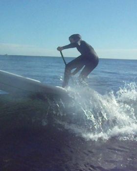 My son David (13) enjoying his Starboard 9'8" last Sunday