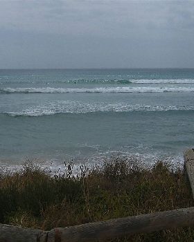 photo taken after wind came in but great SUP wave