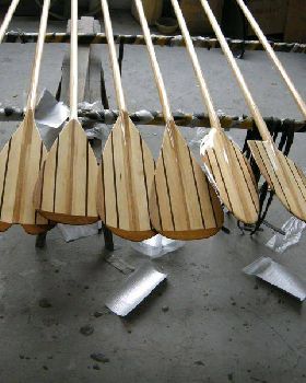 Suplove Wood Paddles in production