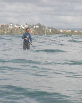 Scott enjoying the weekend swell Feb 2010