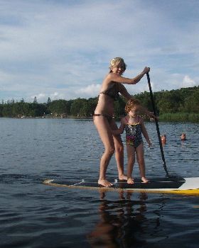 Ej and Sunday on tea tree lake